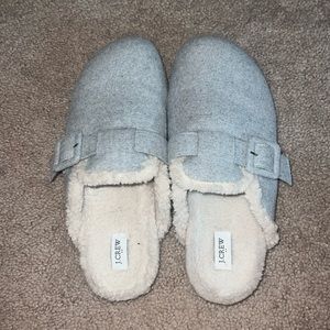 Sherpa-lined clog slippers